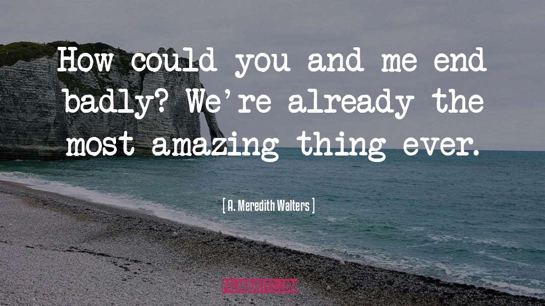 Most Amazing quotes by A. Meredith Walters