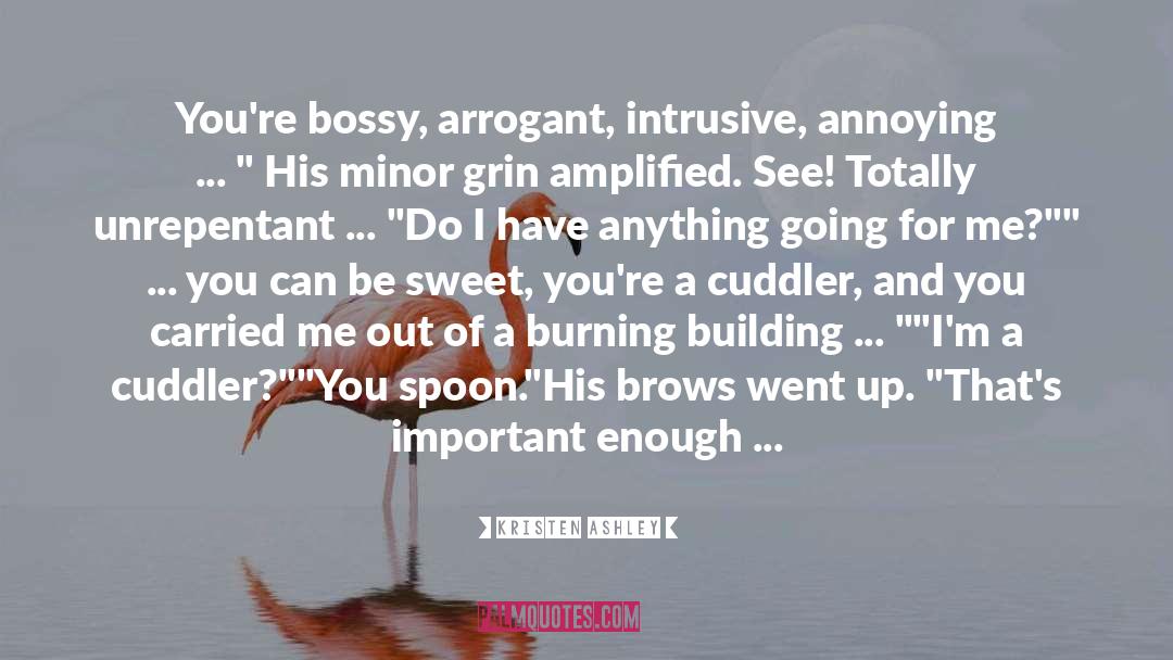 Most Arrogant quotes by Kristen Ashley