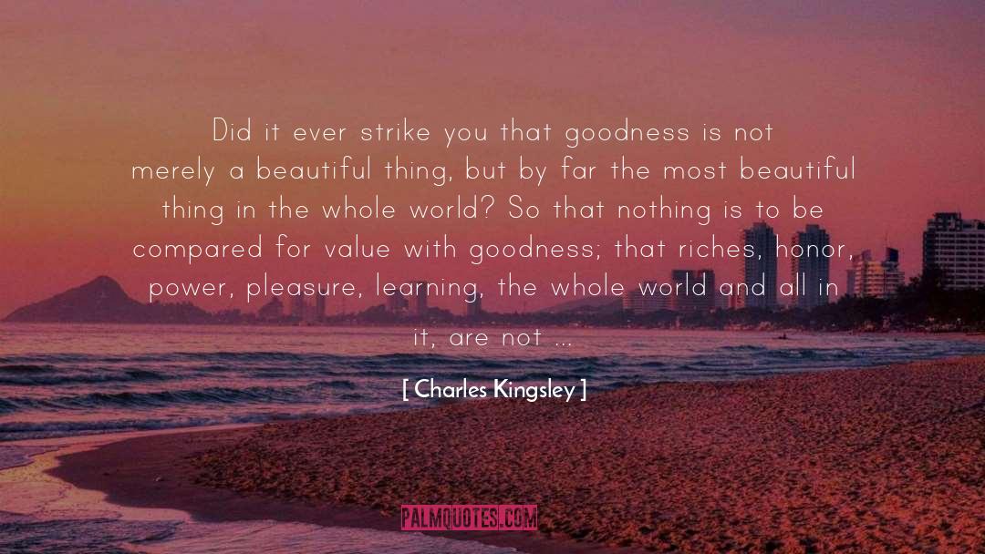 Most Beautiful Thing quotes by Charles Kingsley