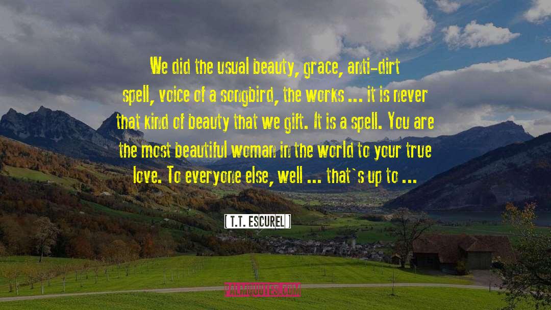 Most Beautiful Woman In The World quotes by T.T. Escurel