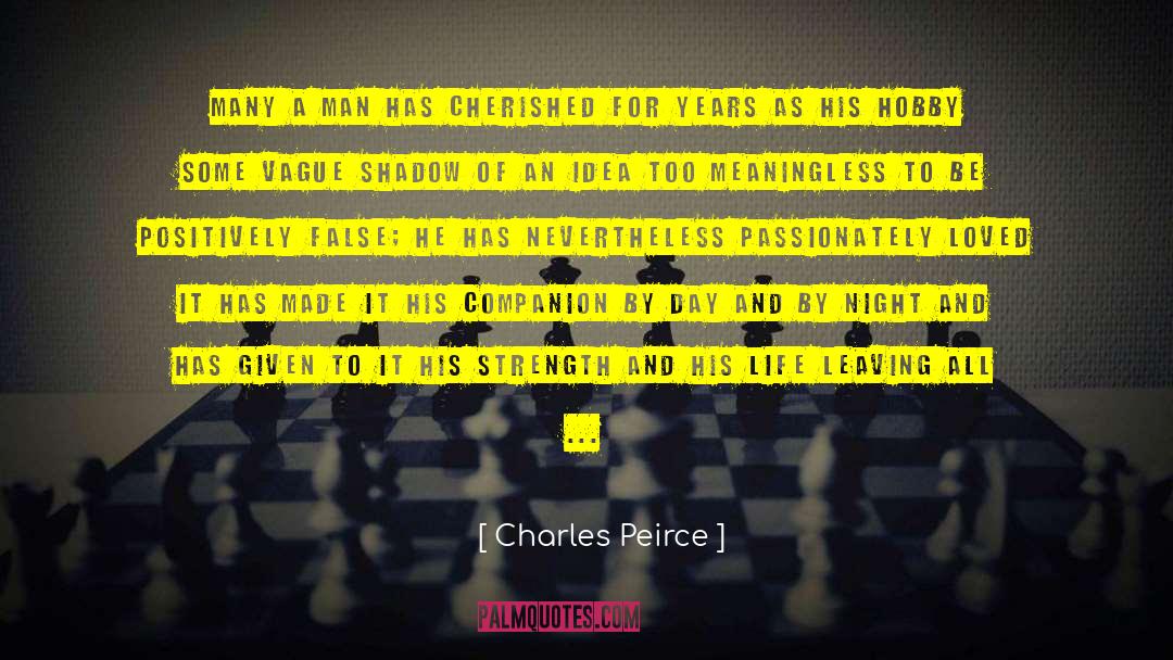 Most Cherished quotes by Charles Peirce