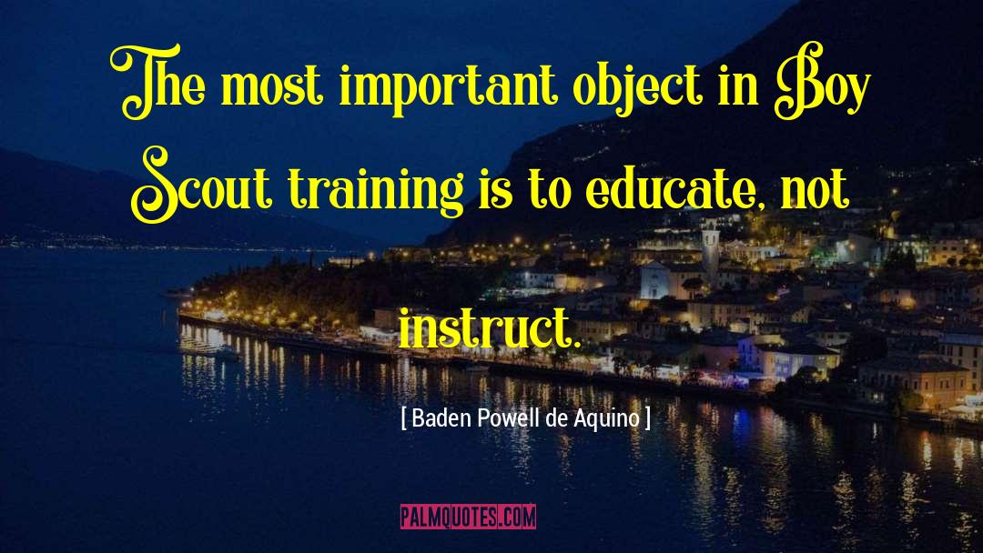Most Important Question quotes by Baden Powell De Aquino