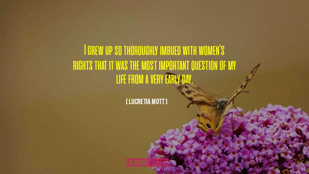Most Important Question quotes by Lucretia Mott