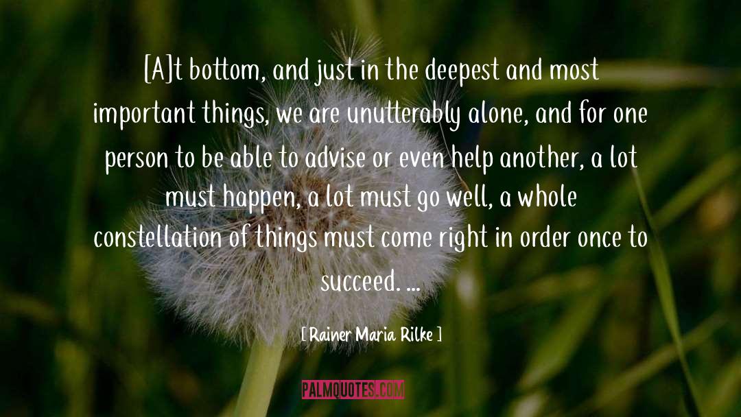 Most Important Things quotes by Rainer Maria Rilke