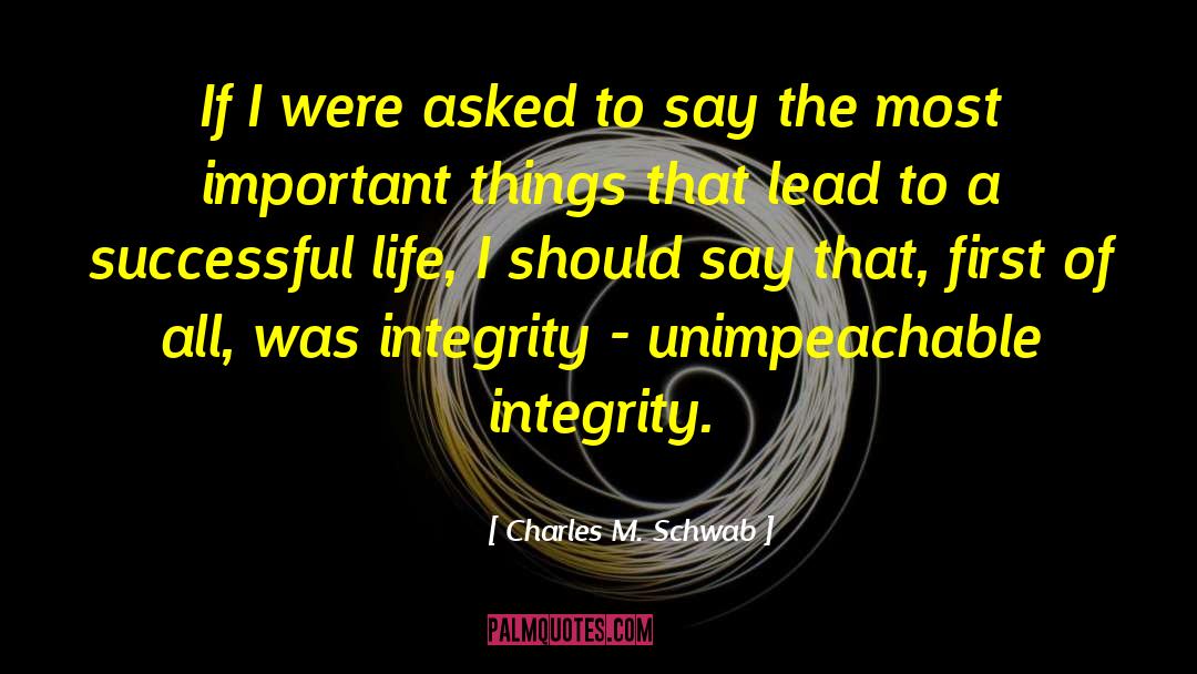 Most Important Things quotes by Charles M. Schwab