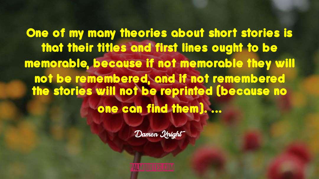 Most Memorable quotes by Damon Knight