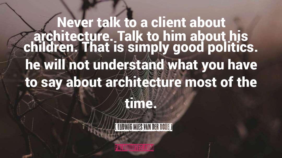 Most Of The Time quotes by Ludwig Mies Van Der Rohe