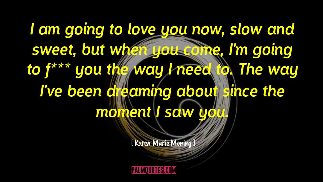 Most Popular Sweet Love quotes by Karen Marie Moning