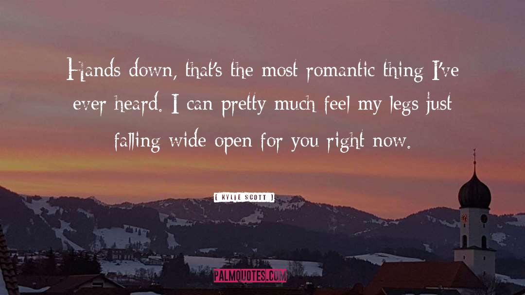 Most Romantic Lines Ever quotes by Kylie Scott