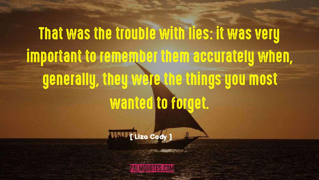 Most Wanted quotes by Liza Cody