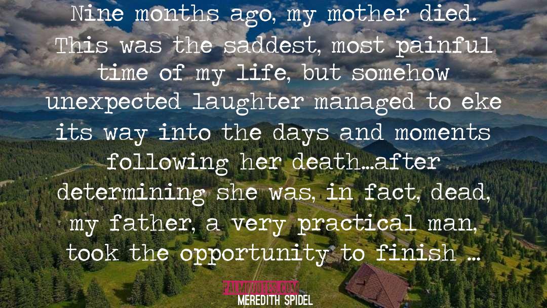 Mother Died quotes by Meredith Spidel