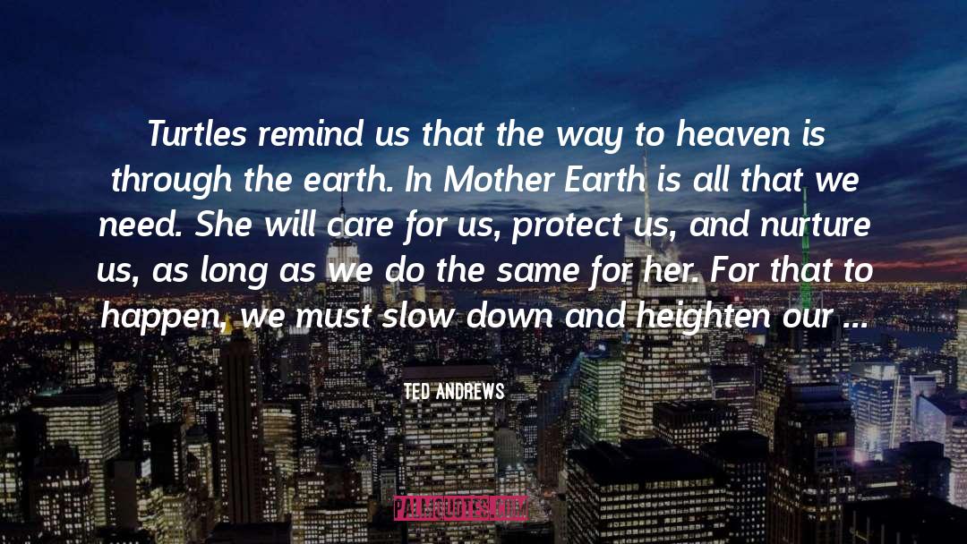 Mother Earth quotes by Ted Andrews