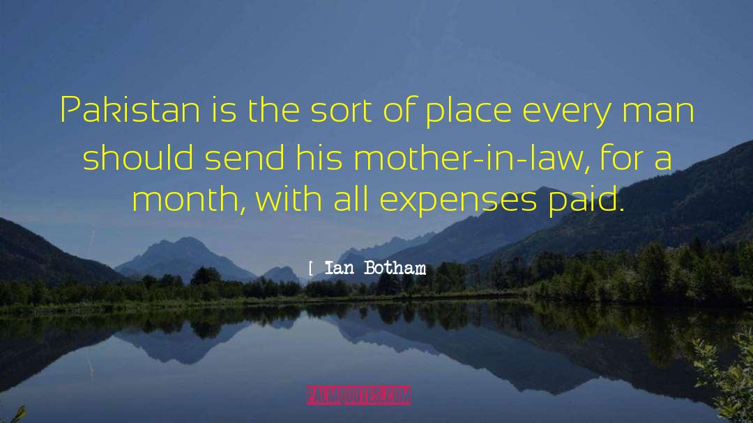 Mother In Law quotes by Ian Botham