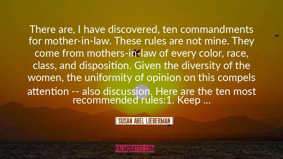 Mother In Law quotes by Susan Abel Lieberman