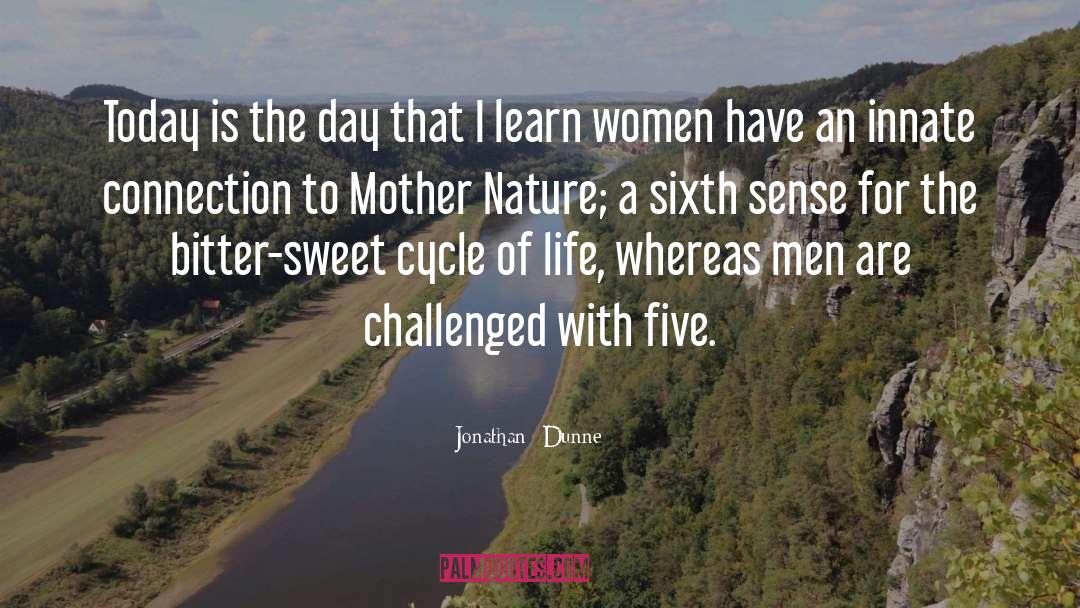 Mother Nature quotes by Jonathan  Dunne