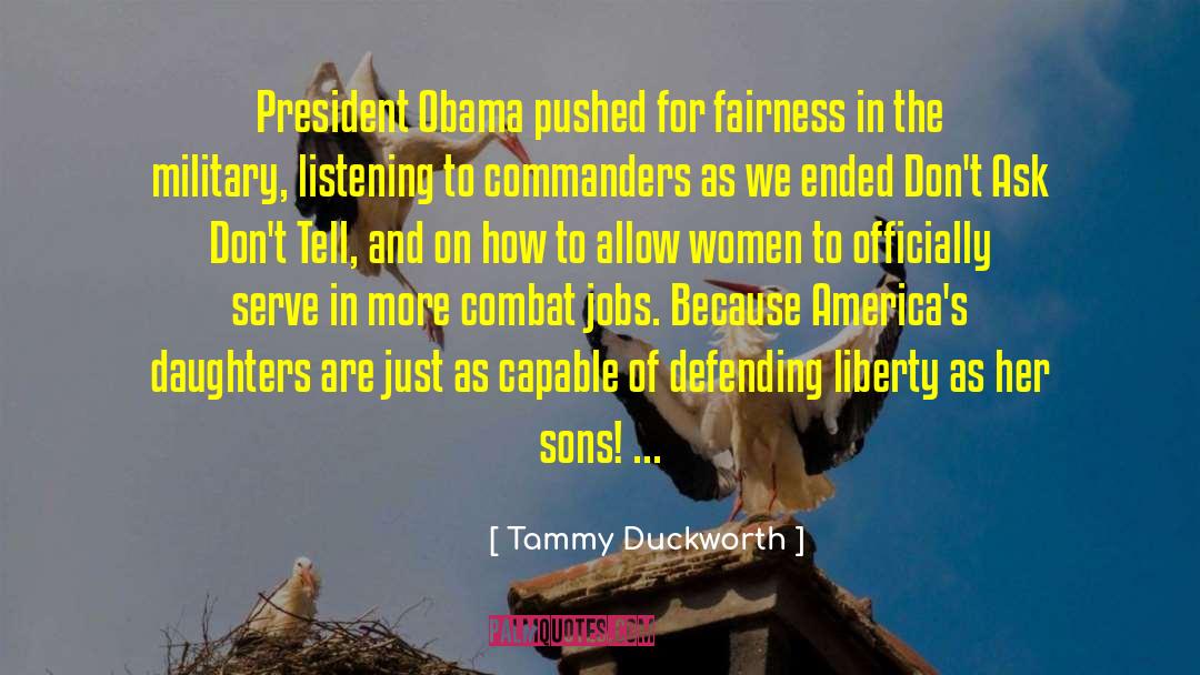 Mother Protecting Her Daughter quotes by Tammy Duckworth