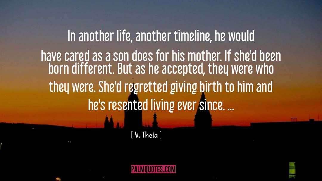 Mother Son Inspirational quotes by V. Theia