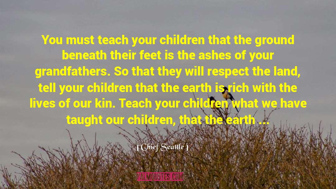 Mother Son Relationship quotes by Chief Seattle