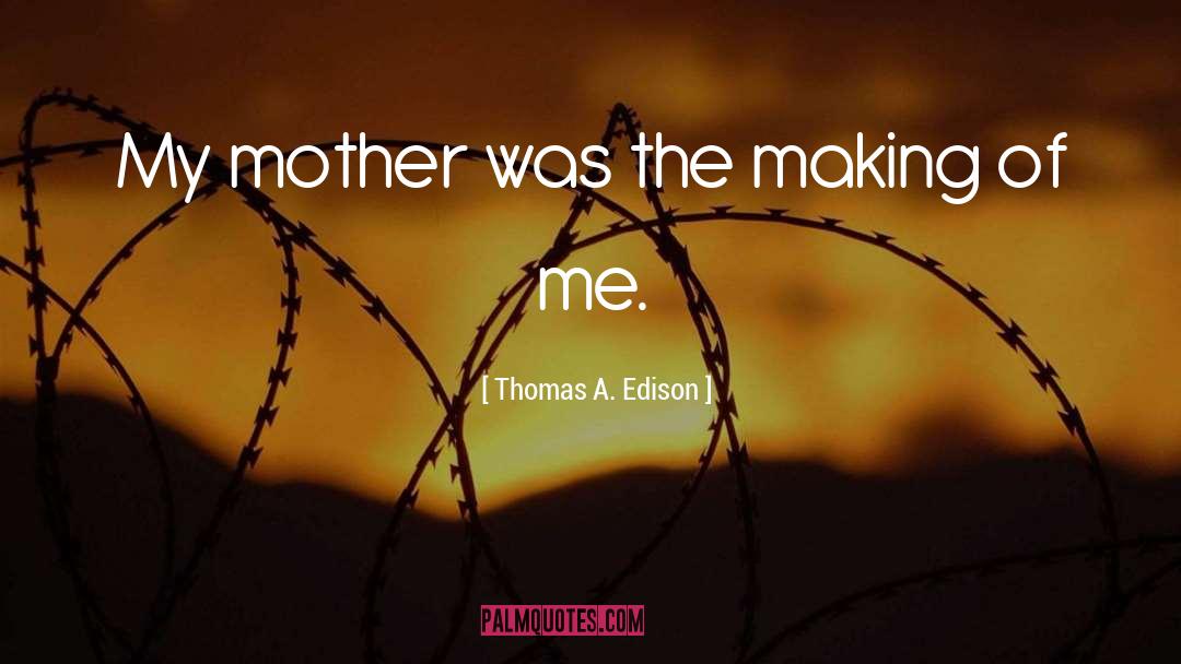 Motherhood quotes by Thomas A. Edison