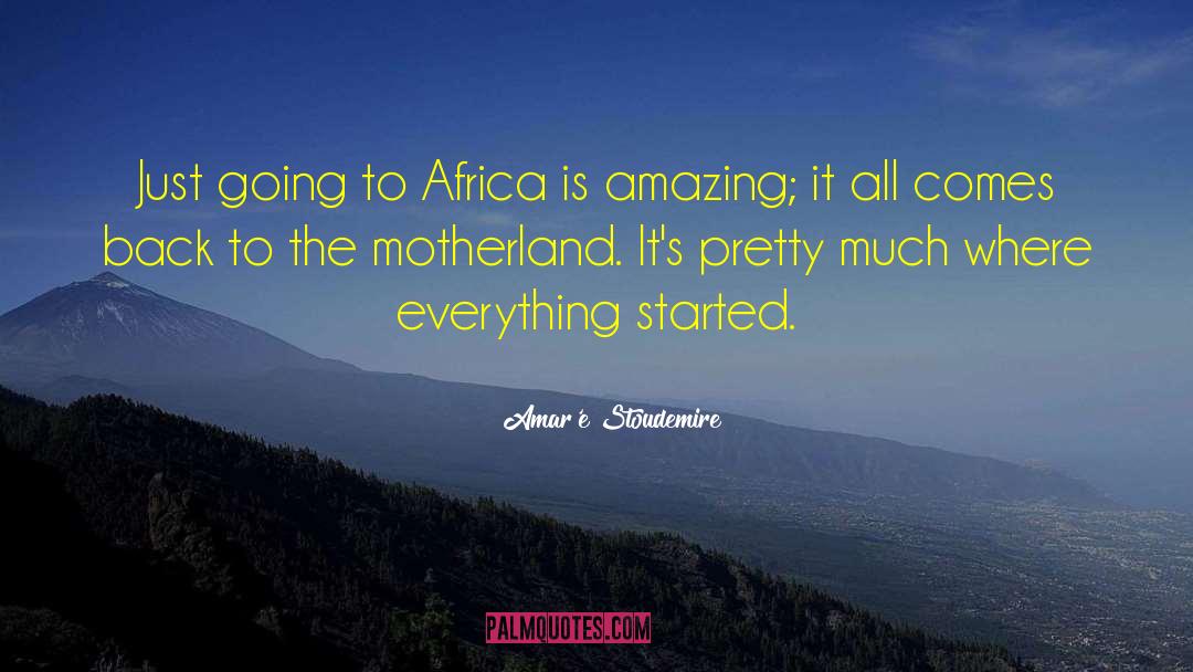 Motherland quotes by Amar'e Stoudemire