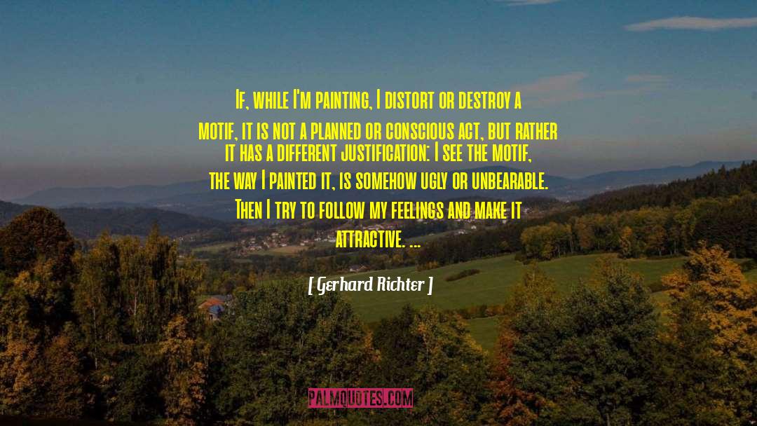 Motifs quotes by Gerhard Richter