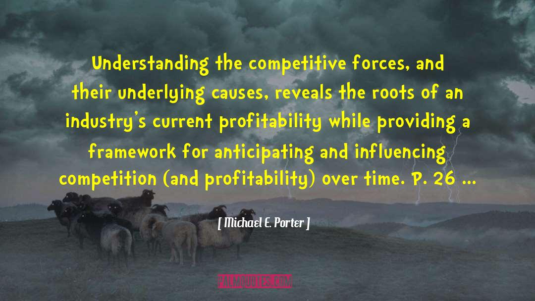 Motivational Competitive quotes by Michael E. Porter