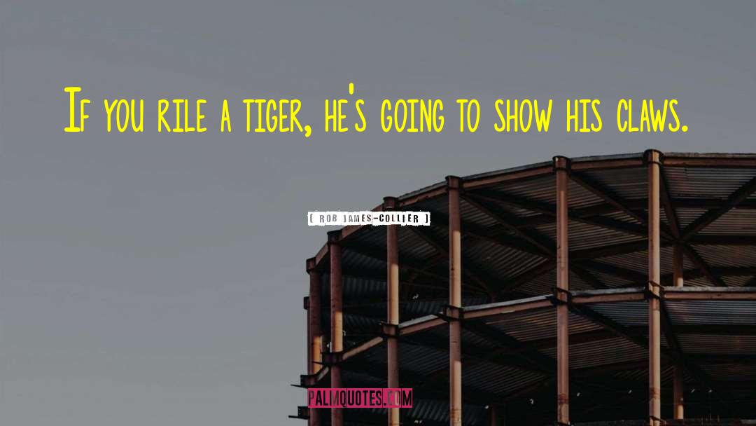 Motivational Tiger quotes by Rob James-Collier
