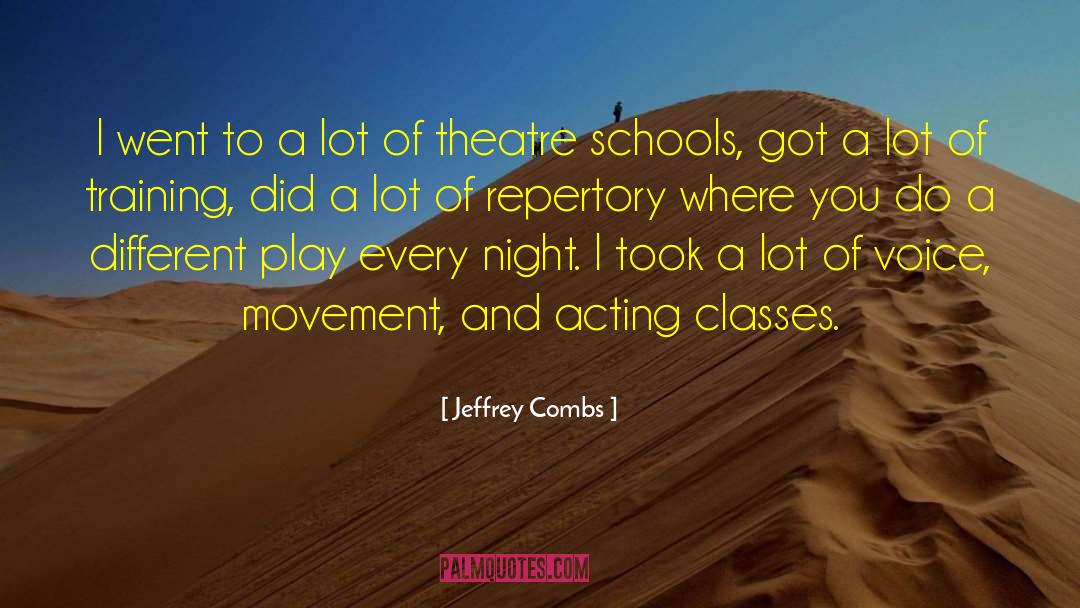Motivational Training quotes by Jeffrey Combs