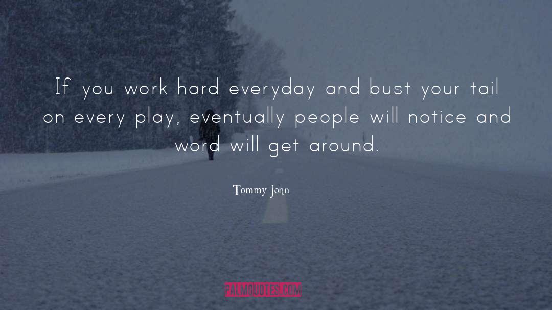 Motivational Work quotes by Tommy John