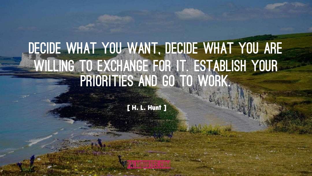 Motivational Work quotes by H. L. Hunt