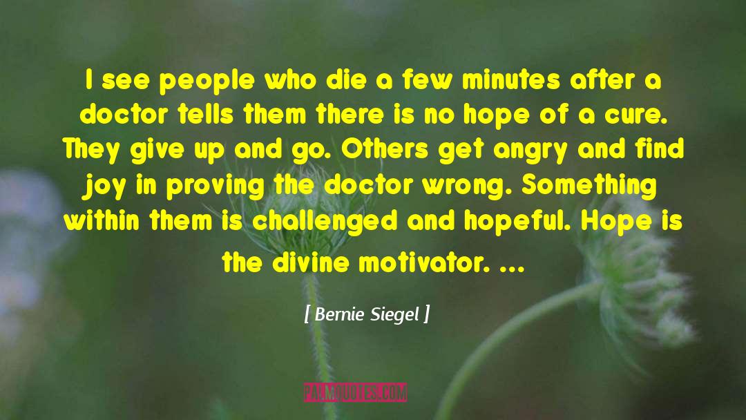 Motivator quotes by Bernie Siegel