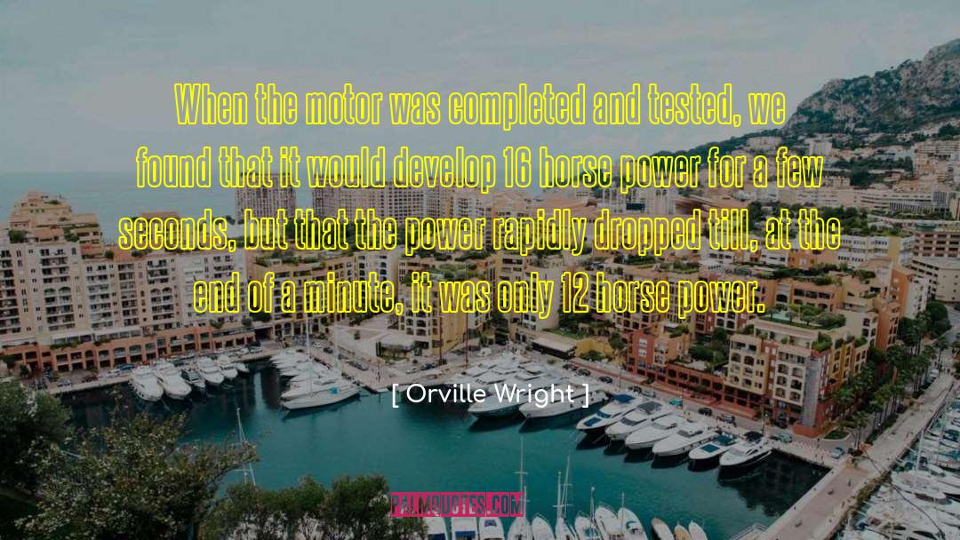 Motor quotes by Orville Wright
