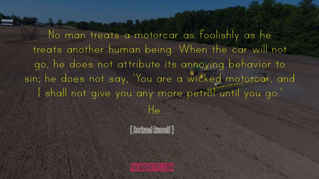 Motorcar quotes by Bertrand Russell