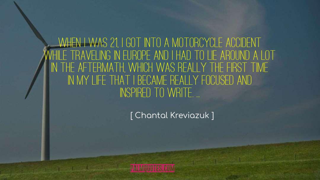 Motorcycle quotes by Chantal Kreviazuk