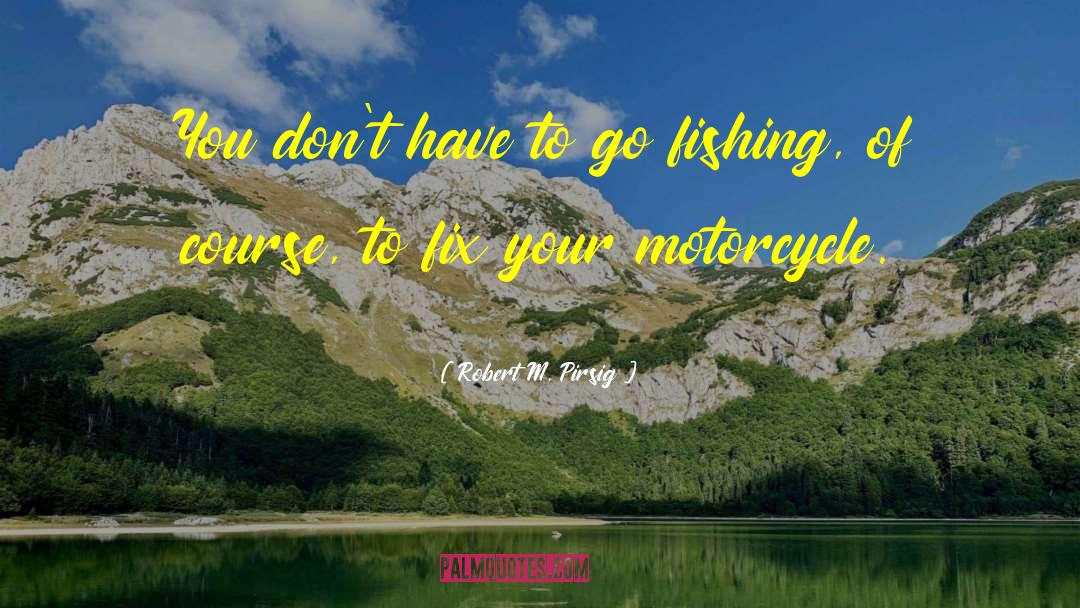 Motorcycle quotes by Robert M. Pirsig