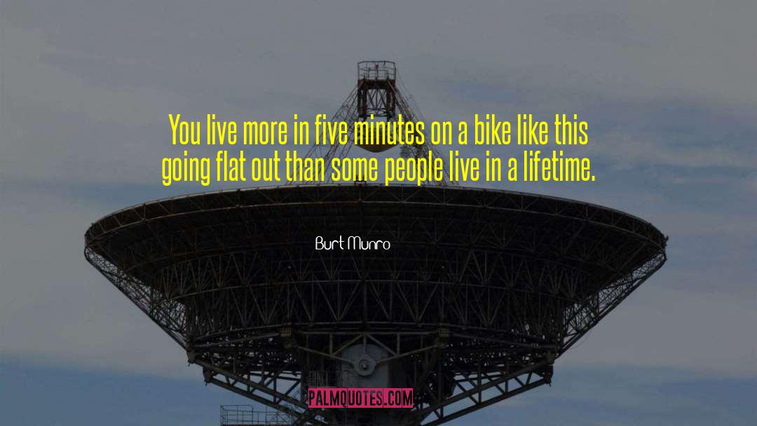 Motorcycle quotes by Burt Munro