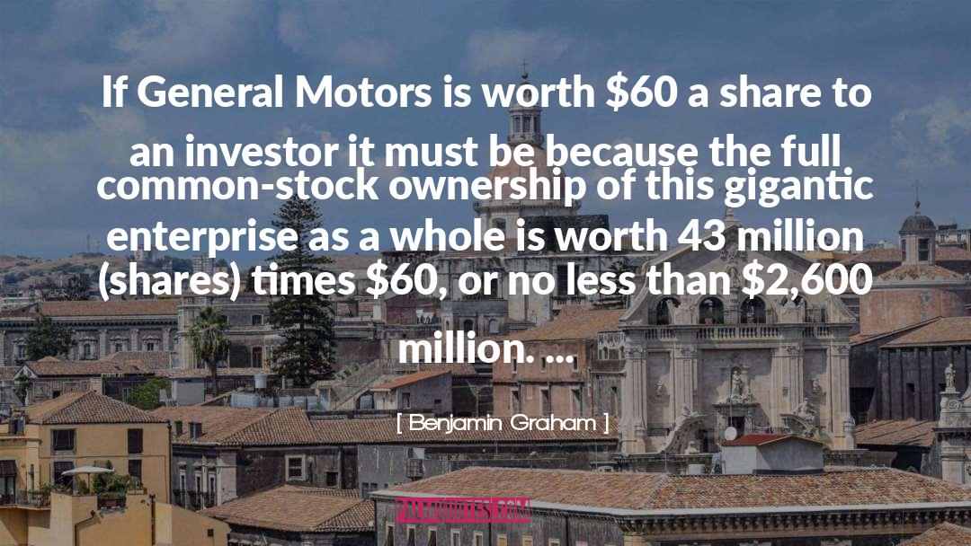 Motors quotes by Benjamin Graham