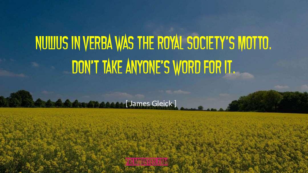 Motto quotes by James Gleick