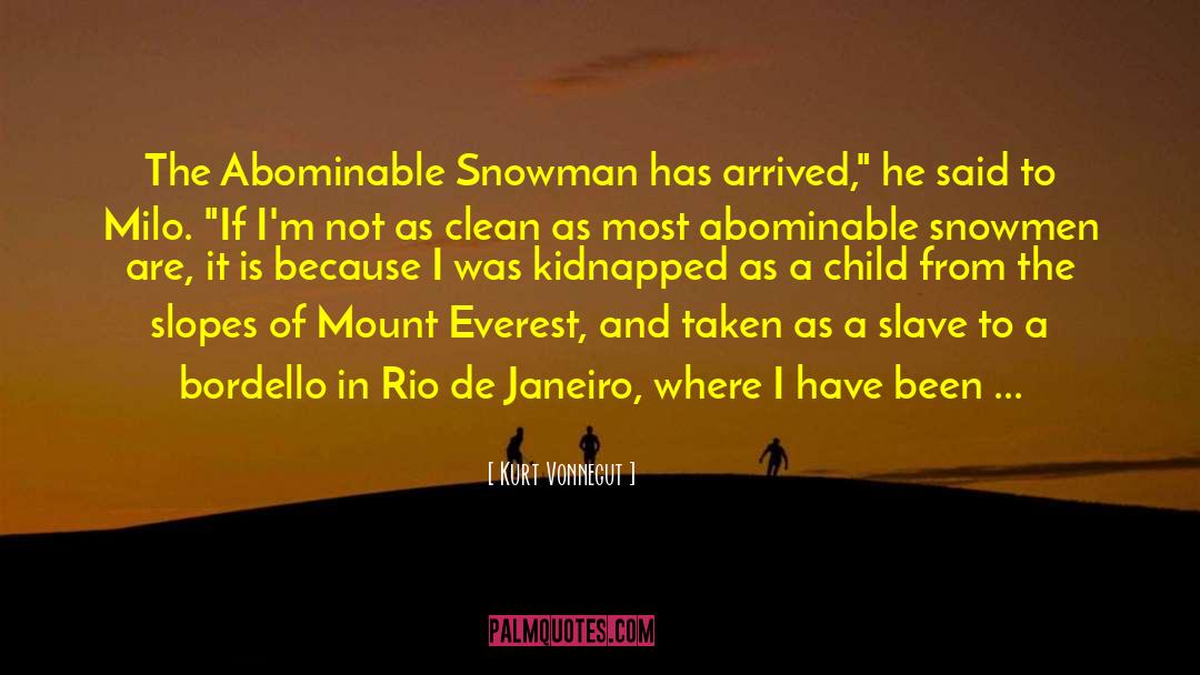 Mount Everest quotes by Kurt Vonnegut