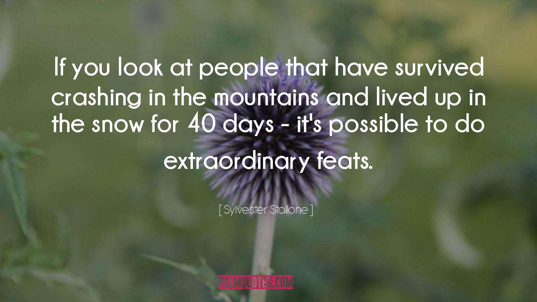 Mountain Climb quotes by Sylvester Stallone