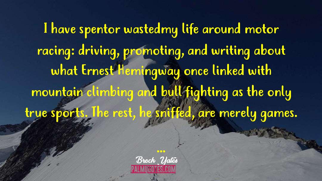 Mountain Climbing quotes by Brock Yates