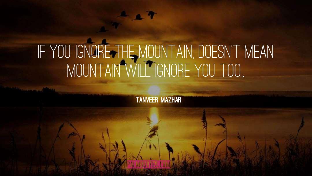 Mountain Climbing quotes by Tanveer Mazhar