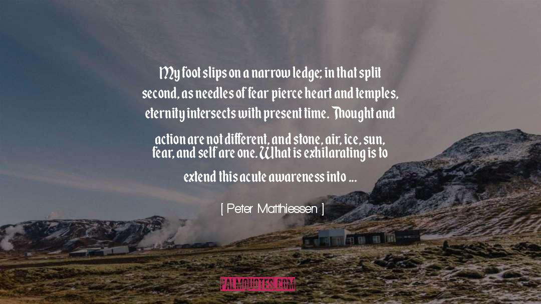 Mountain Climbing quotes by Peter Matthiessen