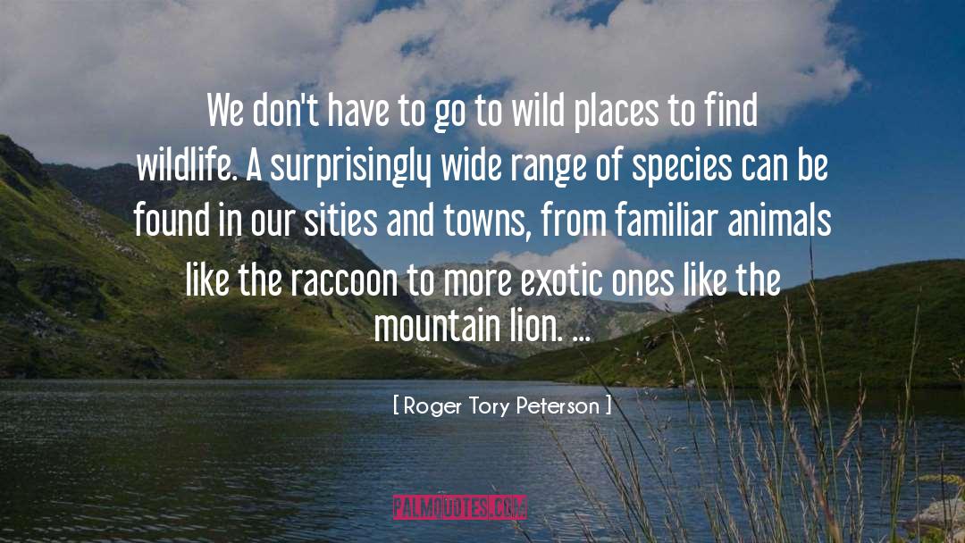 Mountain Lion quotes by Roger Tory Peterson
