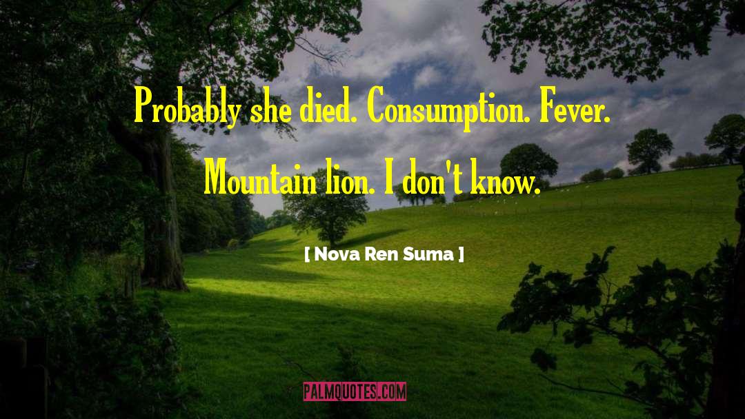 Mountain Lion quotes by Nova Ren Suma