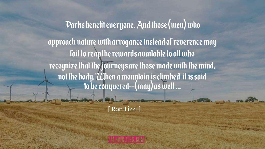 Mountain Peaks quotes by Ron Lizzi