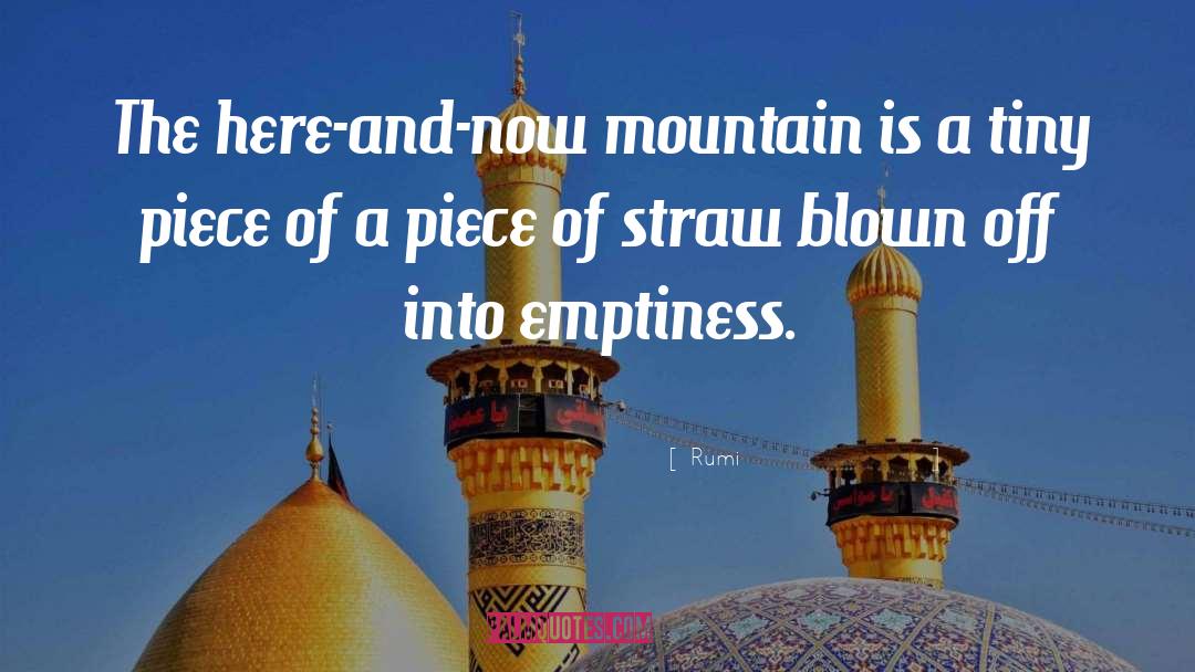 Mountain Peaks quotes by Rumi