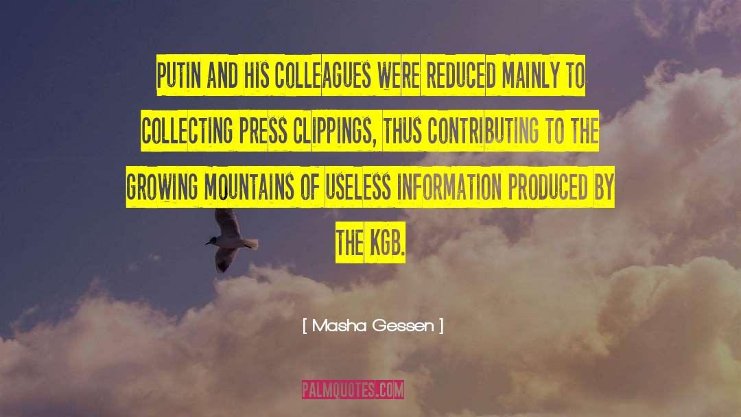 Mountains Inspire quotes by Masha Gessen