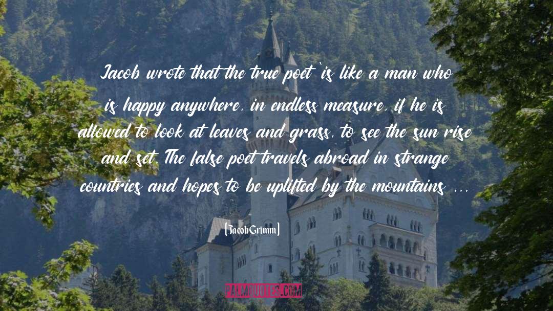 Mountains quotes by Jacob Grimm
