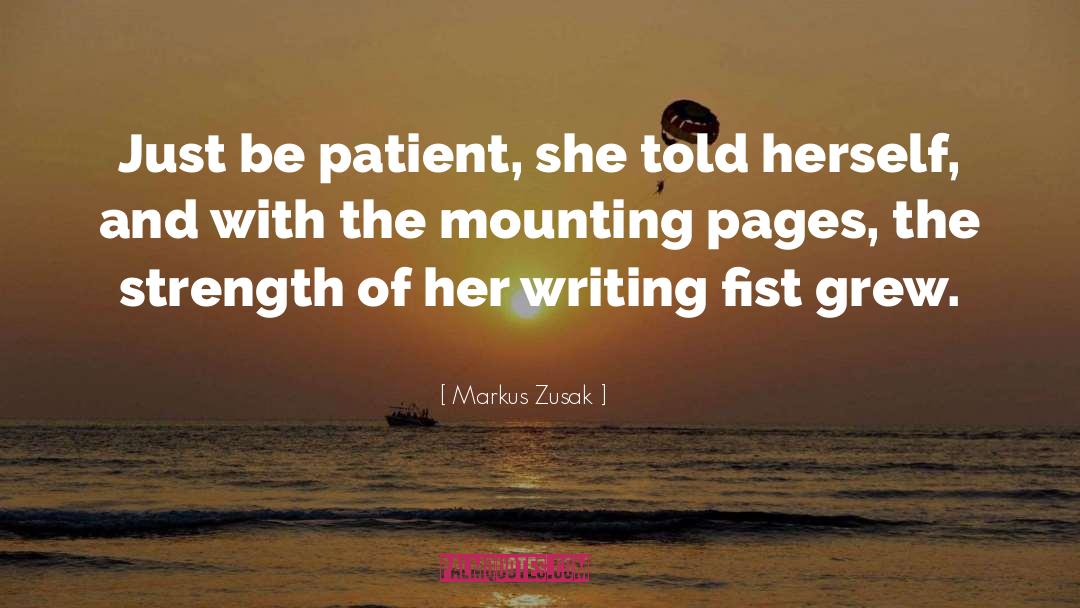 Mounting quotes by Markus Zusak